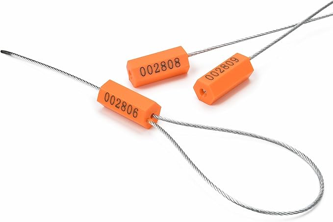 500PCS Steel Cable Seals Metal Security Seal Numbered Metal Truck Trailer Seals - Image 2