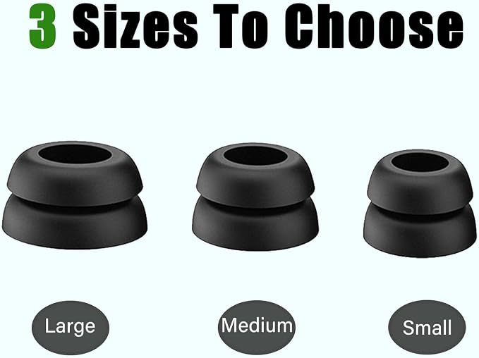 Double Flange Ear Tips for Beats Studio Buds Replacement Earbuds Tips for Beats - Image 5