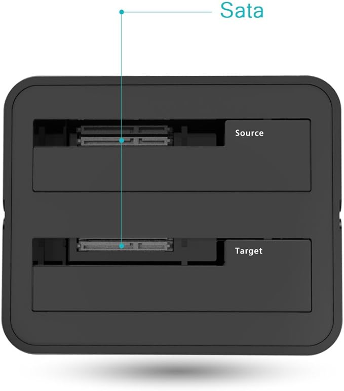 WAVLINK USB 3.0 and USB C to SATA Dual-Bay External Hard Drive Docking Station - Image 2