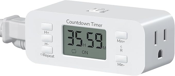 DEWENWILS 36 Hours Countdown Timer Outlet, Timers by DEWENWILS