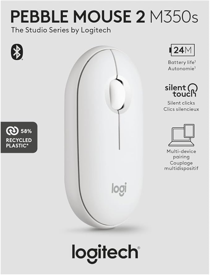 Logitech Pebble Mouse 2 M350s Slim Bluetooth Wireless Mouse, Lightweight - Image 11