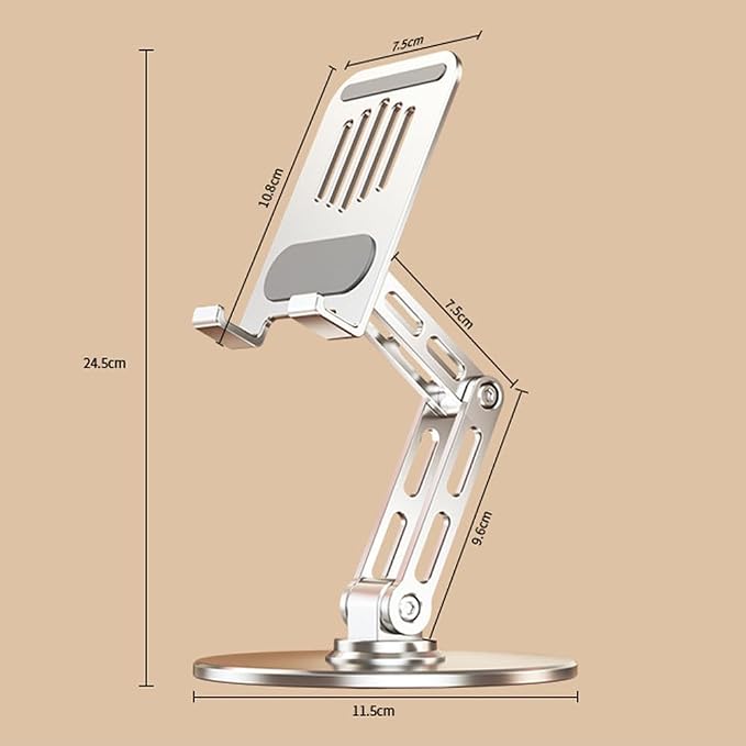 360° Rotating for iPad Stand for Desk Cell Phone Holder Adjustable Tablet Stand - Image 7