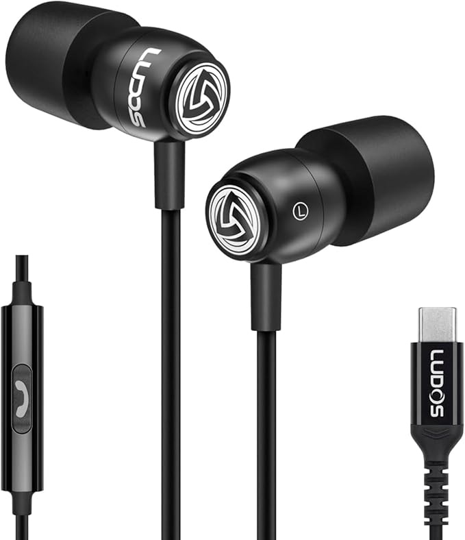 LUDOS Clamor USB C Headphones for iPhone 16 15 Pro Max Plus iPad Pro, 5 Years by Ludos