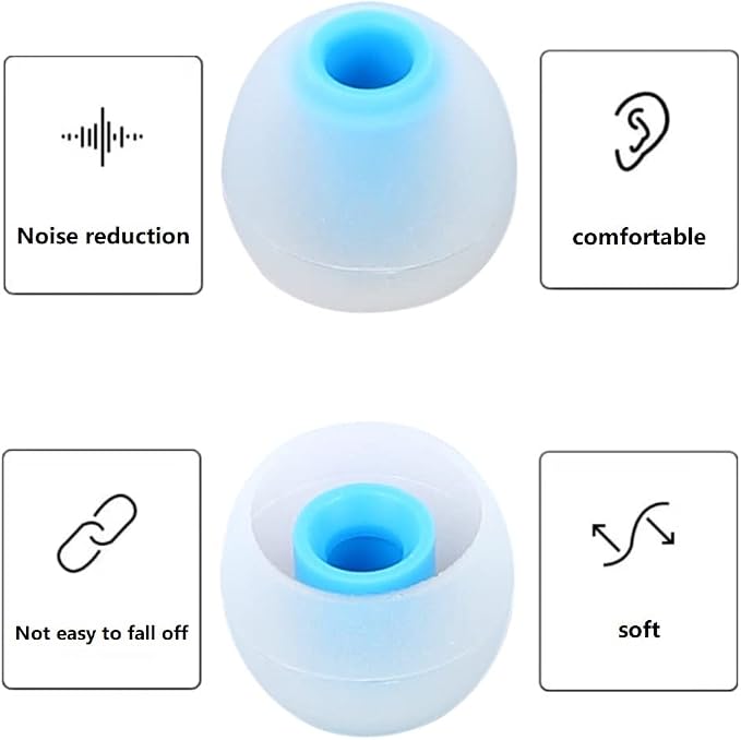 Earbuds Replacement Tips Silicone Earbud Tips Ear Gels Fit - Image 7