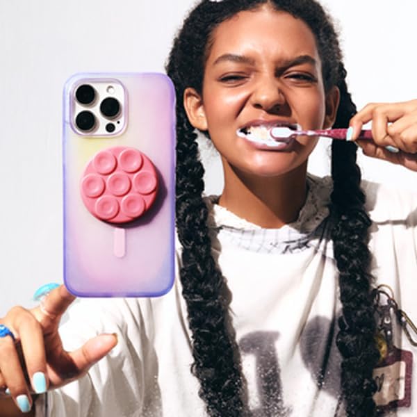 PopSockets Suck-Up™ Suction Grip & Stand, 3-in-1 MagSafe Phone Mount - Image 6
