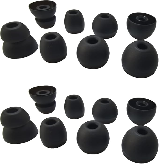 Silicone Earbuds Tips for Powerbeats Pro & 2/3 Replacement Eartips 8 Pairs by EarbudsTipsAccessories