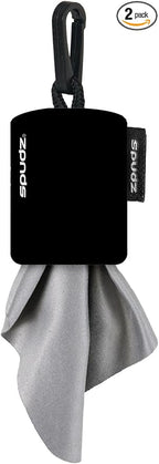 SPUDZ Ultra Microfiber Lens Cleaner – Closable Pouch, Washable – by ALPINEINNOVATIONS