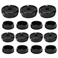 15PCS Cable Grommets, 1-3/16" Desk Hole Cover Petal Shaped Buckle Type Nylon by EASYEAH