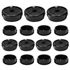 15PCS Cable Grommets, 1-3/16" Desk Hole Cover Petal Shaped Buckle Type Nylon by EASYEAH