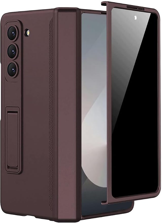 Miimall for Fold 6 Case with Privacy Screen Protector, Z Fold 6 Phone Case Stand by Miimall