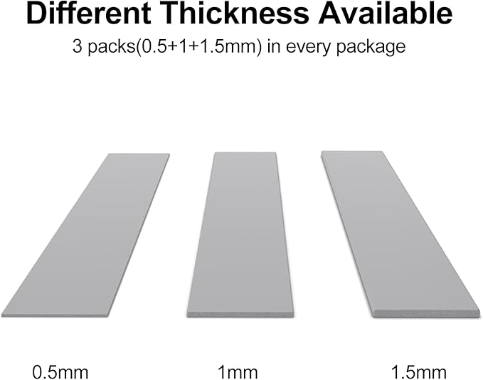 Aairhut 3 Pack 13 W/m.K Thermal Pads, 120 x 20 mm x Highly Efficient Thermal - Image 3