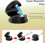 11PCS Cable Management Cord Holder Organizer, Magnetic Cable Clips Adhesive - Image 5