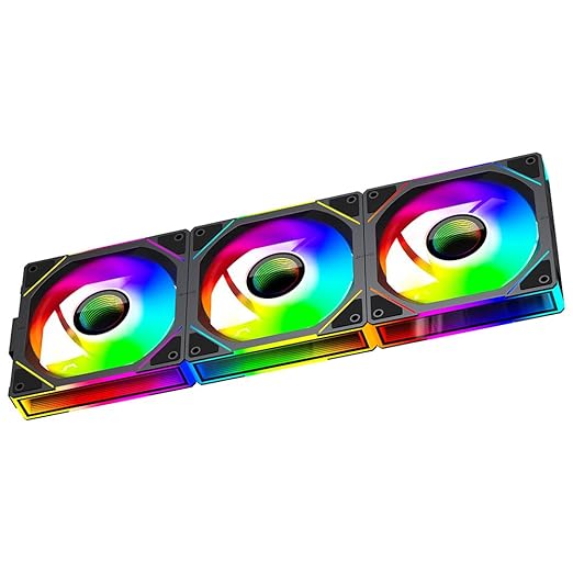 Jungle Leopard Interstellar V1 120mm PC Reverse Blade Case Fan, Infinity Mirror by JungleLeopard