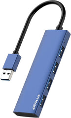 USB Hub, USB 3.0 Hub Aluminum Alloy Ultra Slim USB Splitter, Portable 4 Port by ANYPLUS