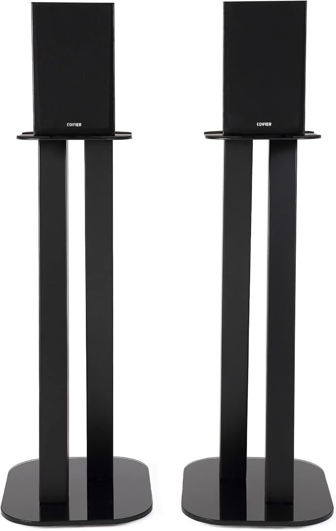 EXIMUS One Pair Fixed Height Universal Speaker Floor Stands - Image 2