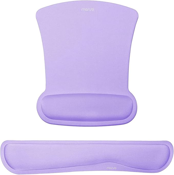 MOSISO Wrist Rest Support for Mouse Pad & Keyboard Set, Ergonomic Mousepad by MOSISO