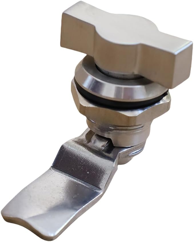 Thumb Operated Offset Cam Lock, Stainless Steel Keyless, Metal Replacement Lock - Image 6