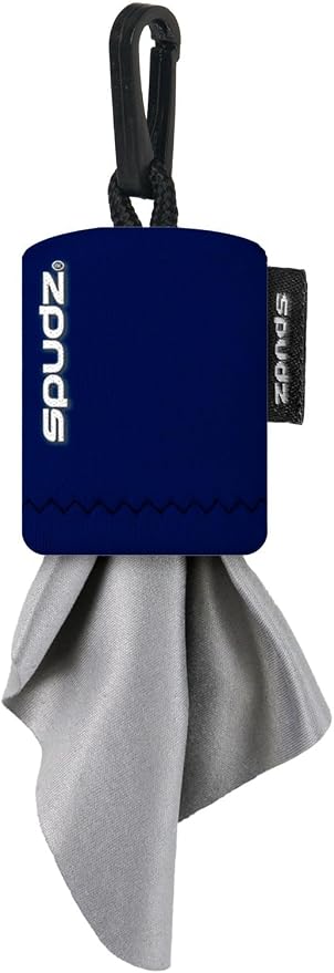 SPUDZ Classic Microfiber Lens Cleaner – Clip-On Pouch, Washable – by ALPINEINNOVATIONS