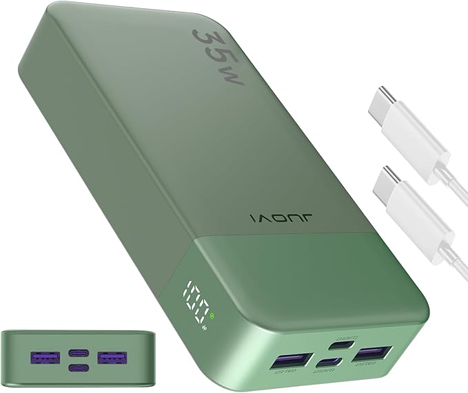 J2651 Portable Charger, 35W 20000mAh USB C in & Out Power Bank, Battery Pack by JUOVI