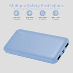 Miady 2-Pack 10000mAh Dual USB Portable Charger, Type-C Fast Charging Power Bank - Image 5