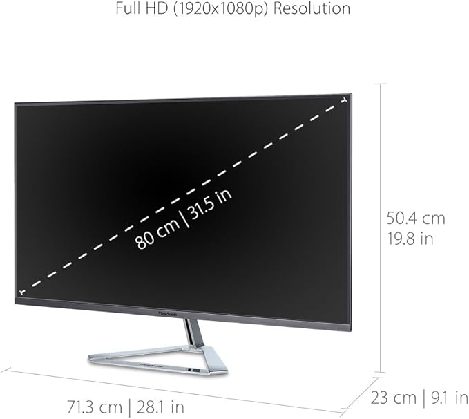 ViewSonic VX3276-MHD 32 Inch 1080p Widescreen IPS Monitor - Image 3
