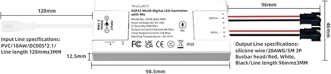 ESP32 Ultra-Thin WLED Digital Light Strip Controller - Image 4