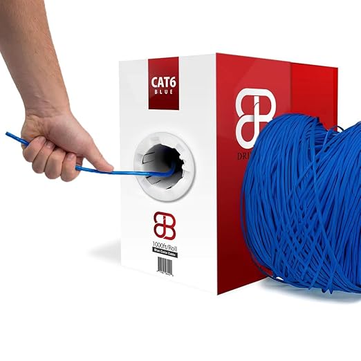 DRIPSTONE CAT6 Ethernet Cable 1000ft Bulk Network LAN Wire 23AWG Solid CCA UTP - Image 7
