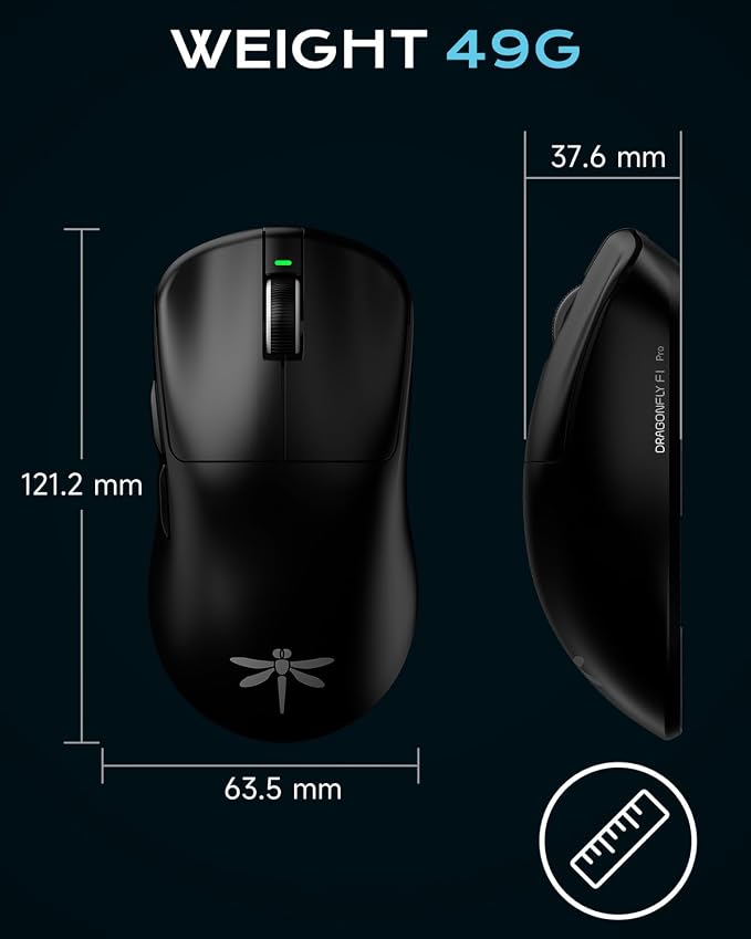 VGN Dragonfly F1 Pro Wireless Gaming Mouse - 49g Ultra-Lightweight - Image 8