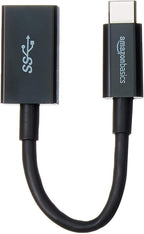 Amazon Basics USB 3.1 USB-C to USB-A Female Adapter Cable Converter, 5Gbps by AmazonBasics