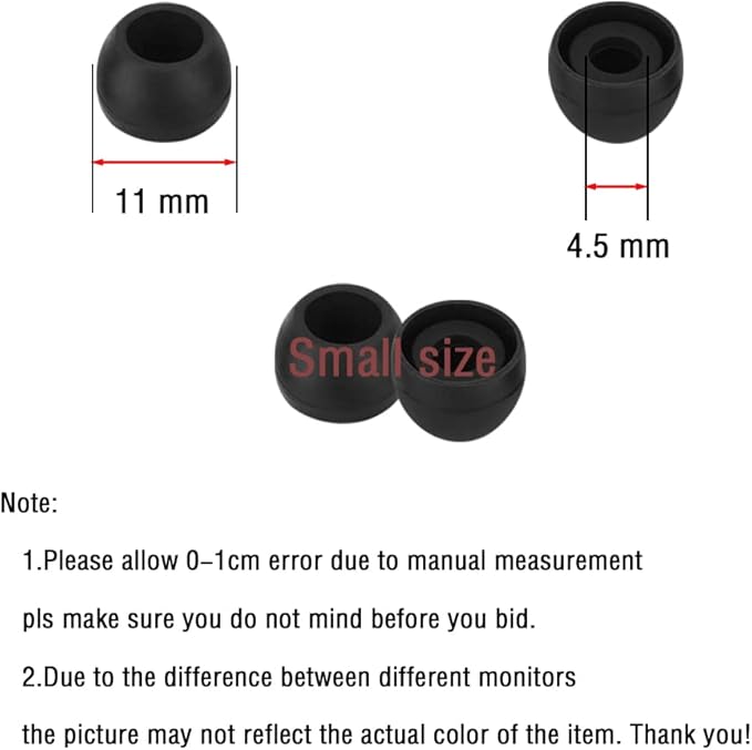 Silicone Small Replacement Earbud Tips Eartips - Image 3