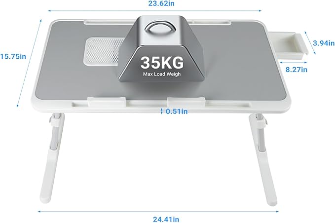 Laptop Lap Desk with Cooling Fan - Image 5