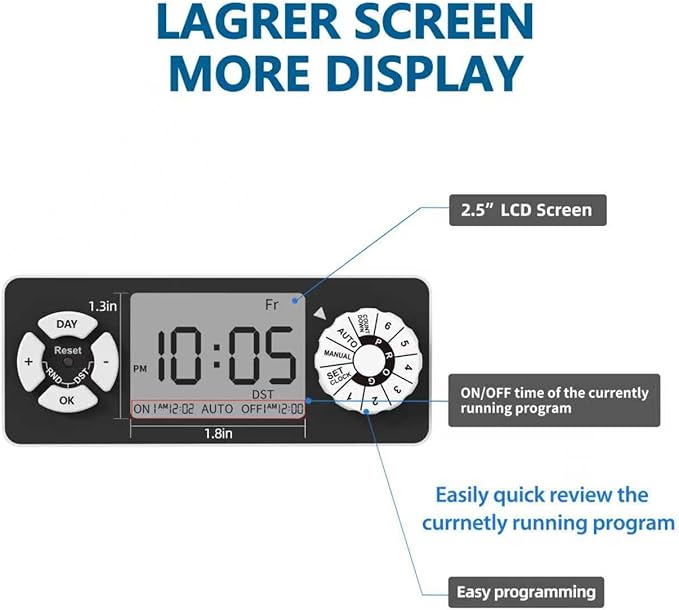 TiFFCOFiO New Digital Timer Outlet, Dial Programmable Method, Indoor Plug in - Image 3