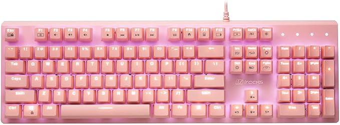 i-rocks K75M Illuminated Mechanical Keyboard, 104 Keys, PBT Keycaps, Backlit - Image 2