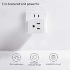 SYCON Adapter Outlet Extender, 2-Prong to 3-Prong Mini Wall Plug - Image 6