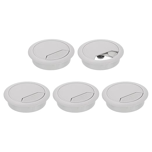 uxcell 5 Pcs 60mm Desk Grommet, Plastic Cable Hole Cover, Wire Cord Cable by uxcell