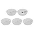 uxcell 5 Pcs 60mm Desk Grommet, Plastic Cable Hole Cover, Wire Cord Cable by uxcell