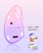 Lekvey Ergonomic Mouse, Vertical Wireless Mouse Rechargeable 2.4 GHz Optical - Image 8