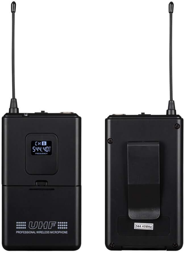 wenwen Wireless Microphone System Pro Audio 8 Channel UHF 8 Lavalier Bodypacks - Image 4