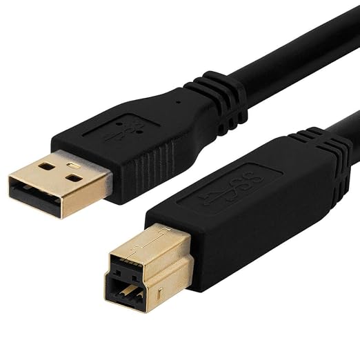 Cmple - USB 3.0 A Male to B Male Gold Plated Cable - 3FT by Cmple
