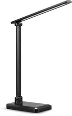 LED Desk Lamp with USB Charging Port Whole White by MACASA