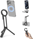 Magnetic Phone Tripod Stand for iPhone, Adjustable and Foldable Mini Pocket by XOSimpleisBeauty