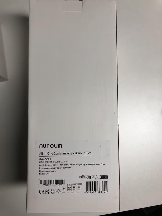 NUROUM C46 4K Video Conference Webcam, 8MP CMOS/AI Auto-Framing/5x Zoom - Image 9