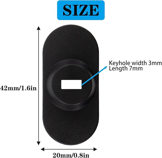 5Pack Anti Theft Self-Adhesive Security Plate - Image 2