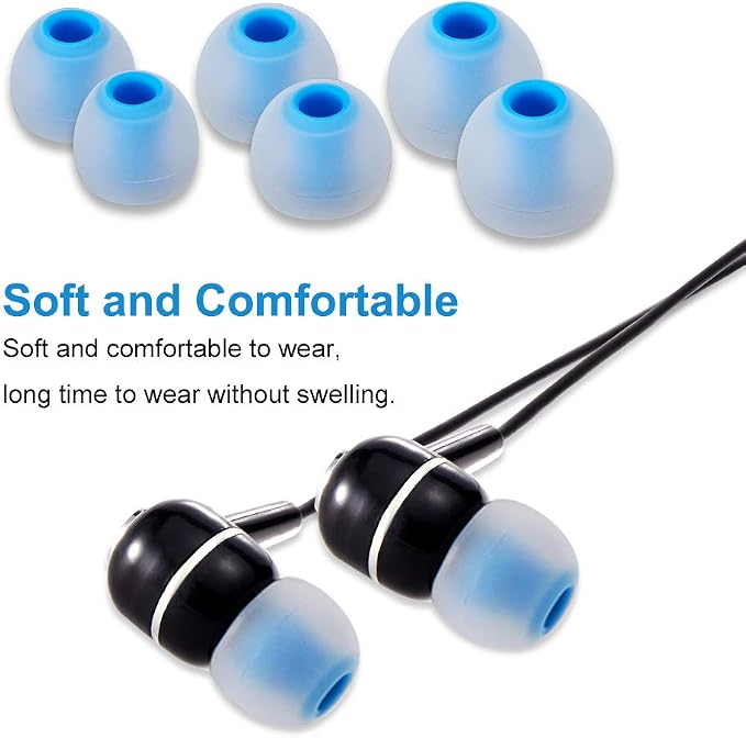 Earbud Tips Soft Silicone Earbuds Replacement Tips Fit - Image 4