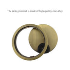 HAHIYO 1Pcs 3.15Inch/80mm Bronze Zinc Alloy Desk Grommet Wire Grommet Cable - Image 3