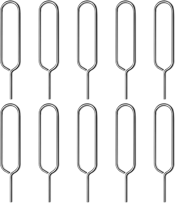 Stainless Steel Sim Card Tray Pin Eject Removal Tool Needle Opener 10 Pack - Image 2