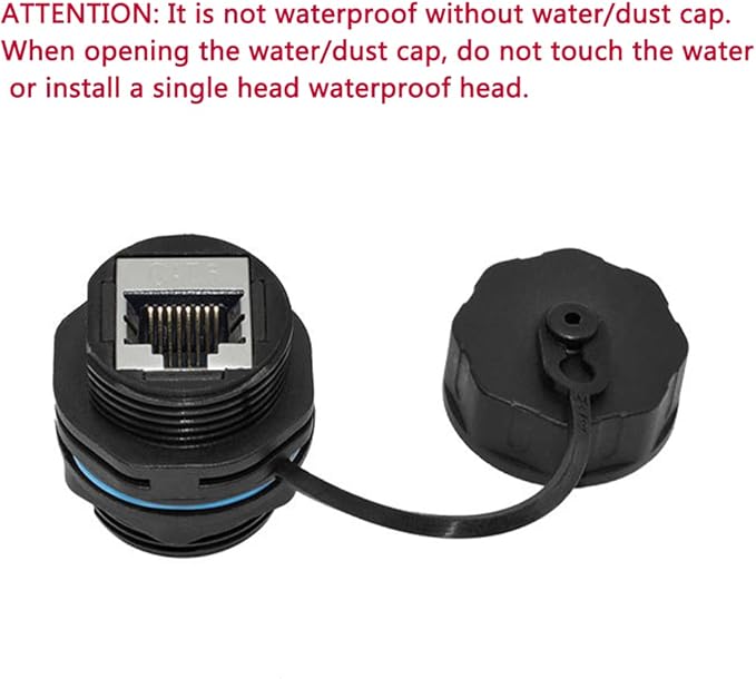 10PCS Panel Mounting Shielded CAT6 RJ45 Waterproof Connector Cat5/5e/6 8P8C - Image 4