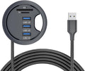 USB 3.0 Hub SD TF 3 Port USB 60mm Desk Grommet Splitter Dock Station Micro-SD by NFHK