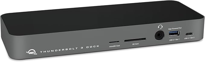 OWC 14-Port Thunderbolt Dock, 85W charging, Thunderbolt 40 Gb/s, USB 3.2 Type-A by OWC