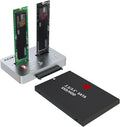 AOKO M.2 NVMe to M.2 SATA and 2.5”/3.5” SSD/HDD Clone Docking Station, USB-C by AOKO